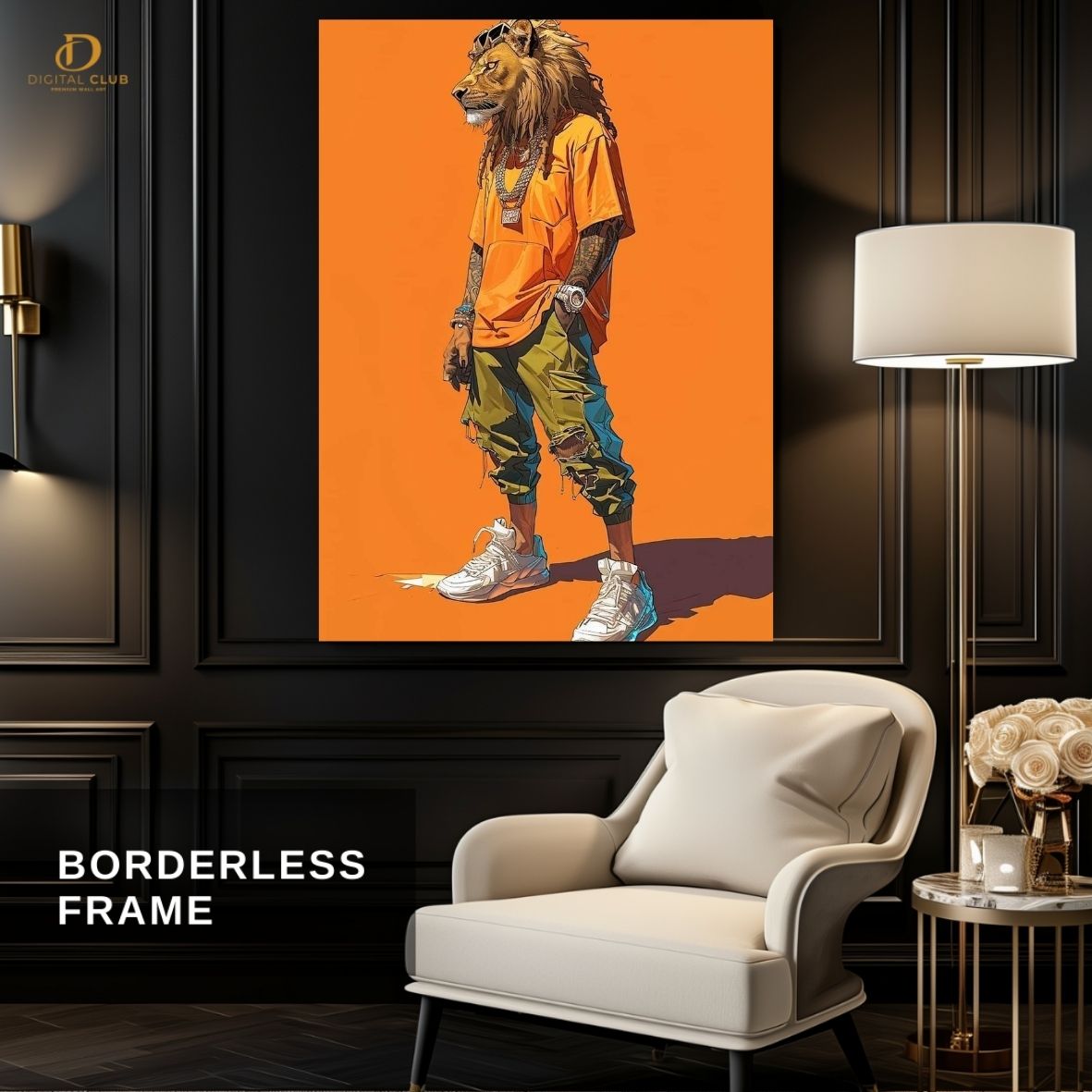 Lion Man - Trendy- Premium Wall Art - Art Digital Club