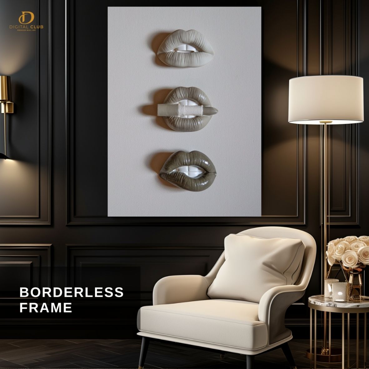 Lips Artwork -Aesthetic- Premium Wall Art