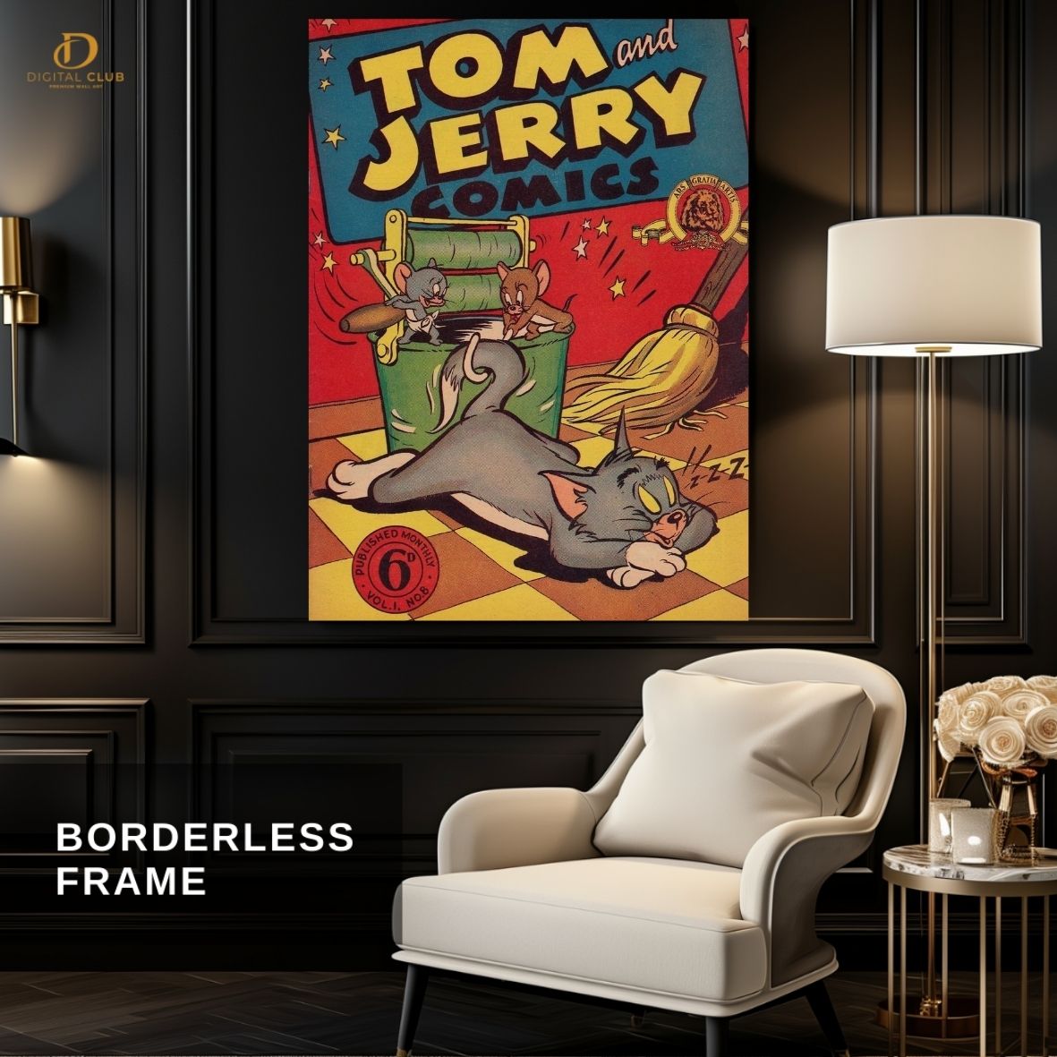 Tom and Jerry Poster - Cartoon - Premium Wall Art