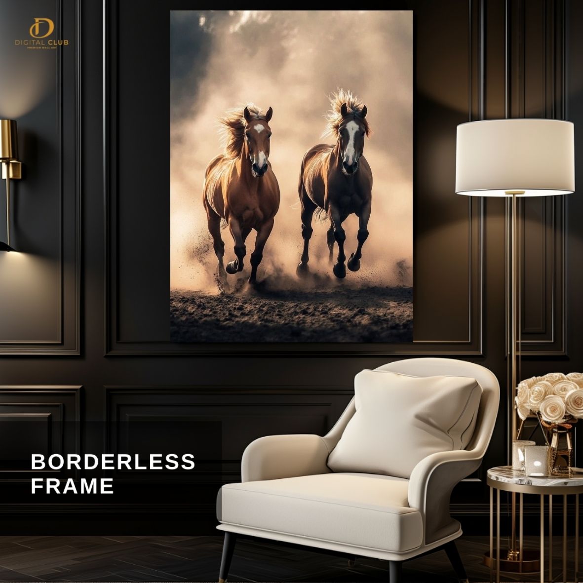 Horse Artwork 10- Animal-Premium Wall Art
