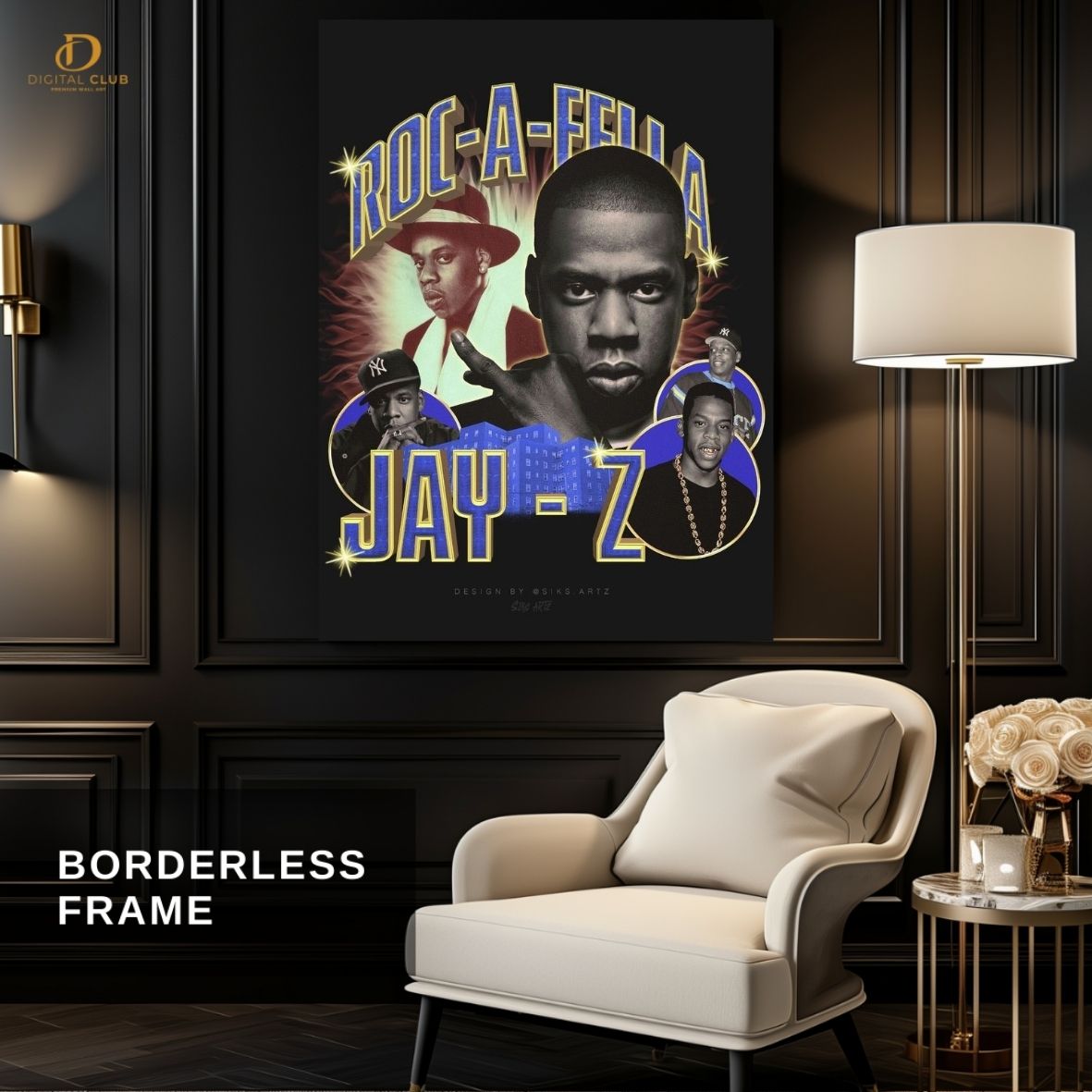 Jay-Z Artwork - Music Artist - Premium Wall Art