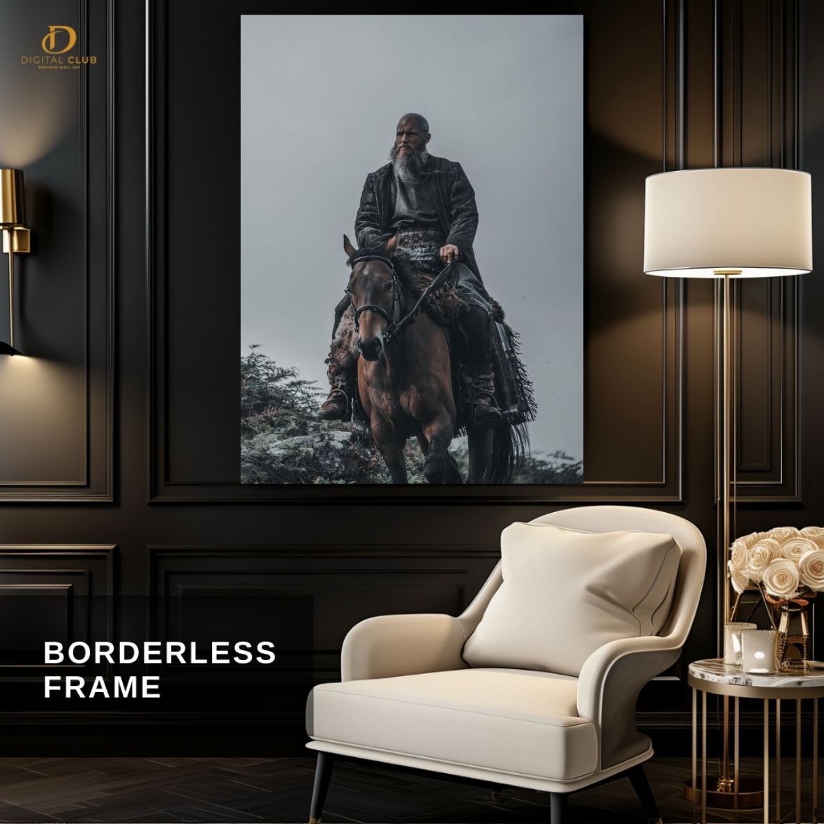 Ragnar Vikings Old Man - Movie - Premium Wall Art