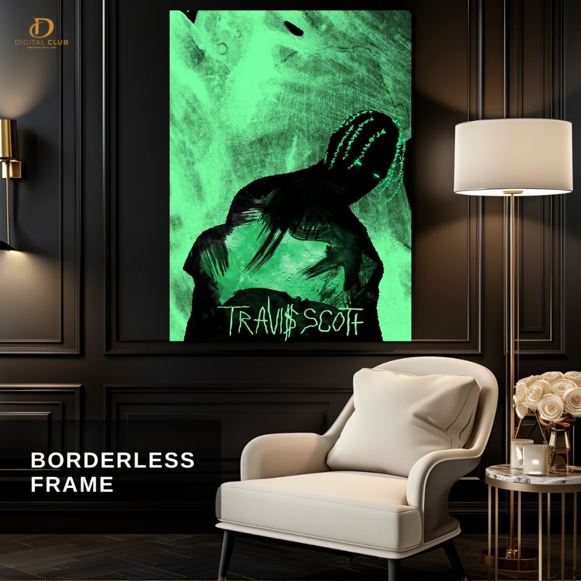 Travis Scott Poster -Music Artist- Premium Wall Art