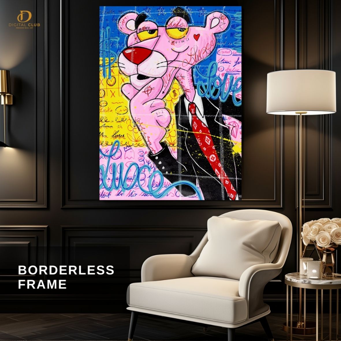 Pink Panther 3 - Pop Art- Premium Wall Art
