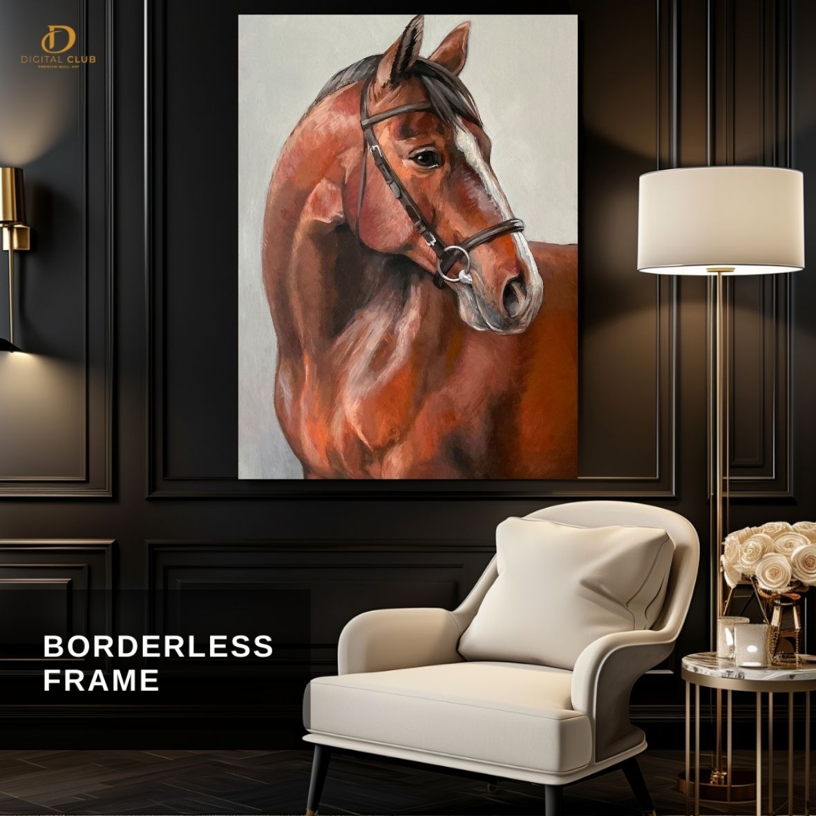Horse Artwork 16- Animal-Premium Wall Art