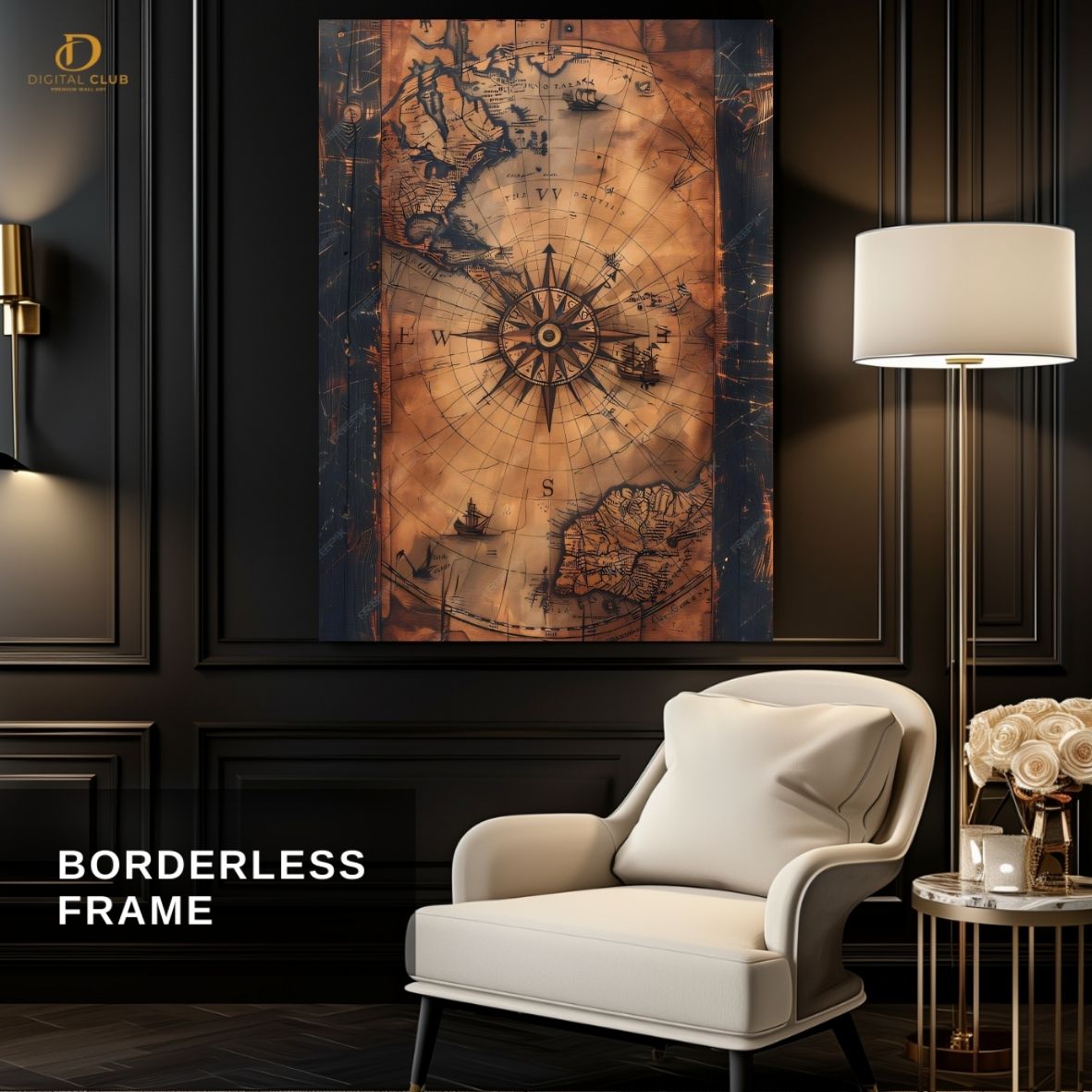 World Map 2- Premium Wall Art - Art Digital Club