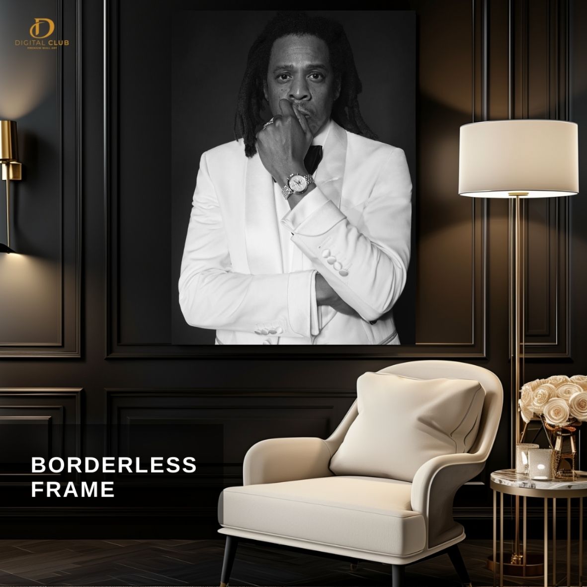 Jay-Z - Music Artist- Premium Wall Art