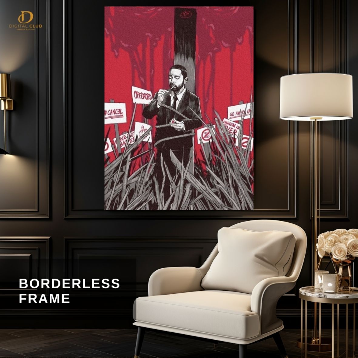 Eminem Graphic 4- Music Artist- Premium Wall Art