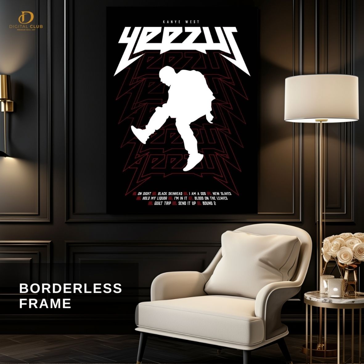 Kanye West "YEEZUS 2"- Music Artist- Premium Wall Art