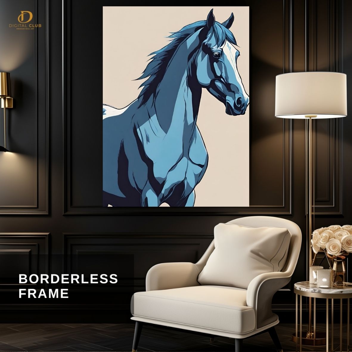 Horse Artwork 6- Animal-Premium Wall Art