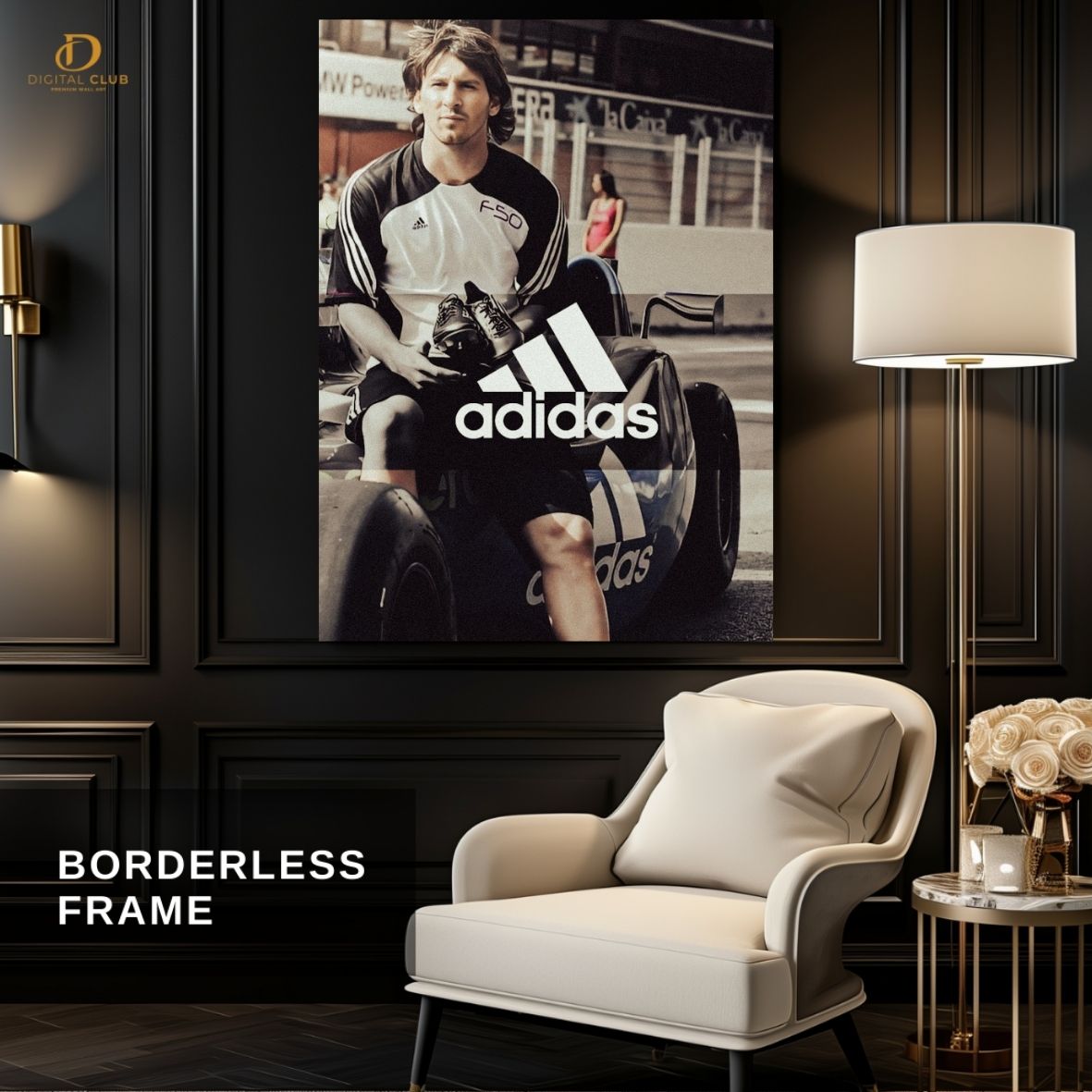 Messi Adidas- Football- Premium Wall Art - Art Digital Club