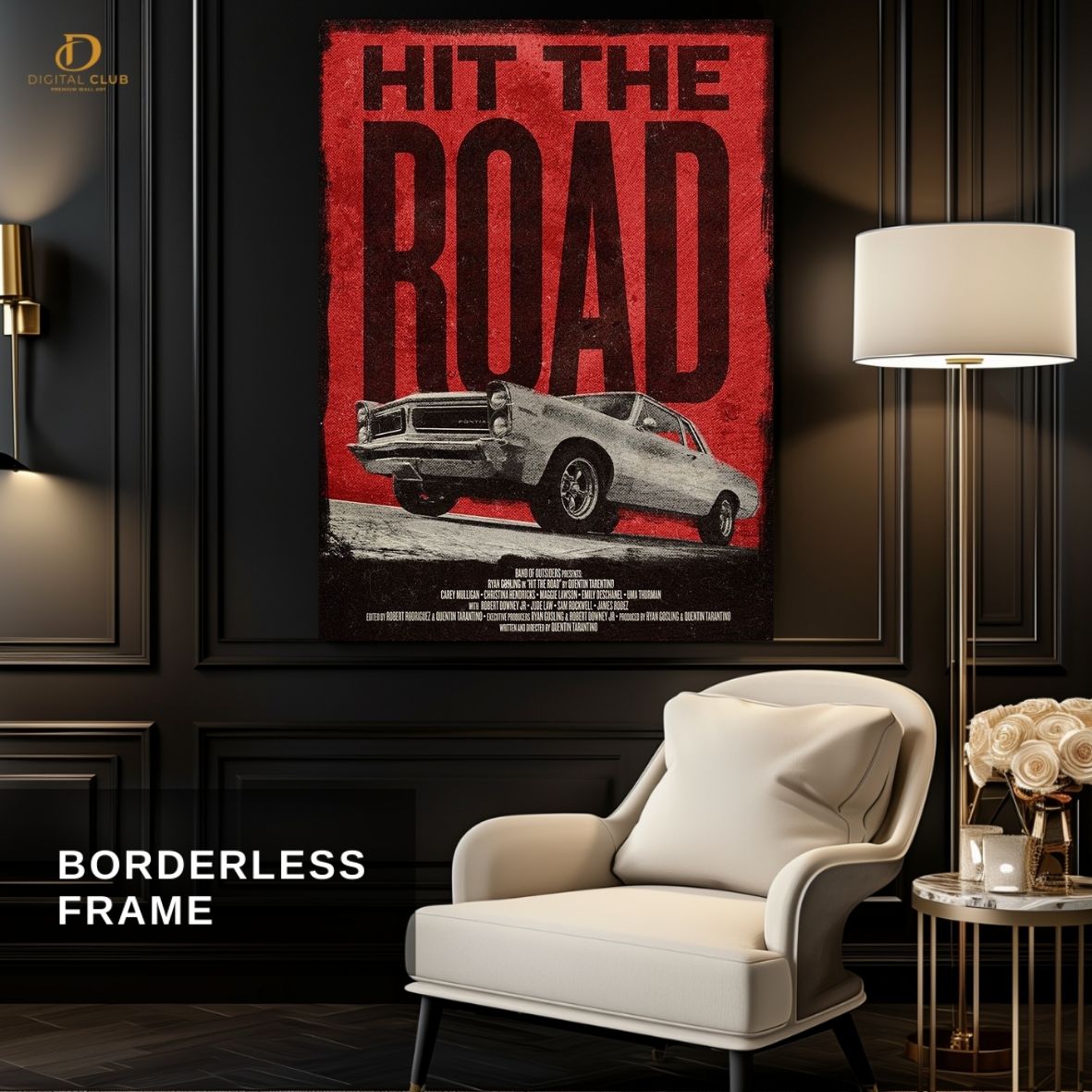 Hit The Road- Car- Premium Wall Art - Art Digital Club