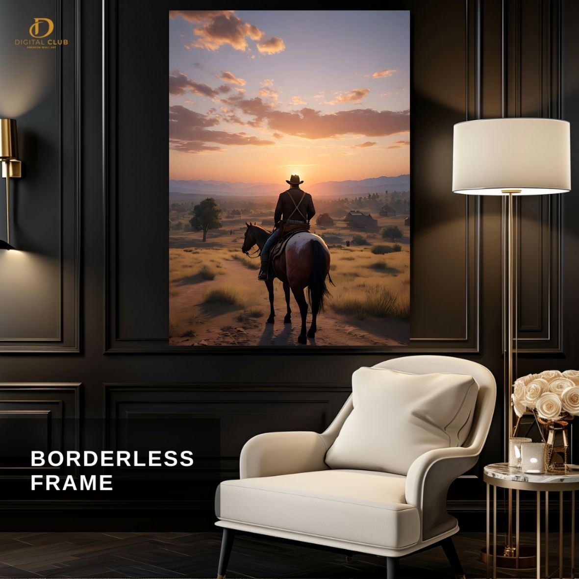 Cowboy Horse - Gaming- Premium Wall Art - Art Digital Club