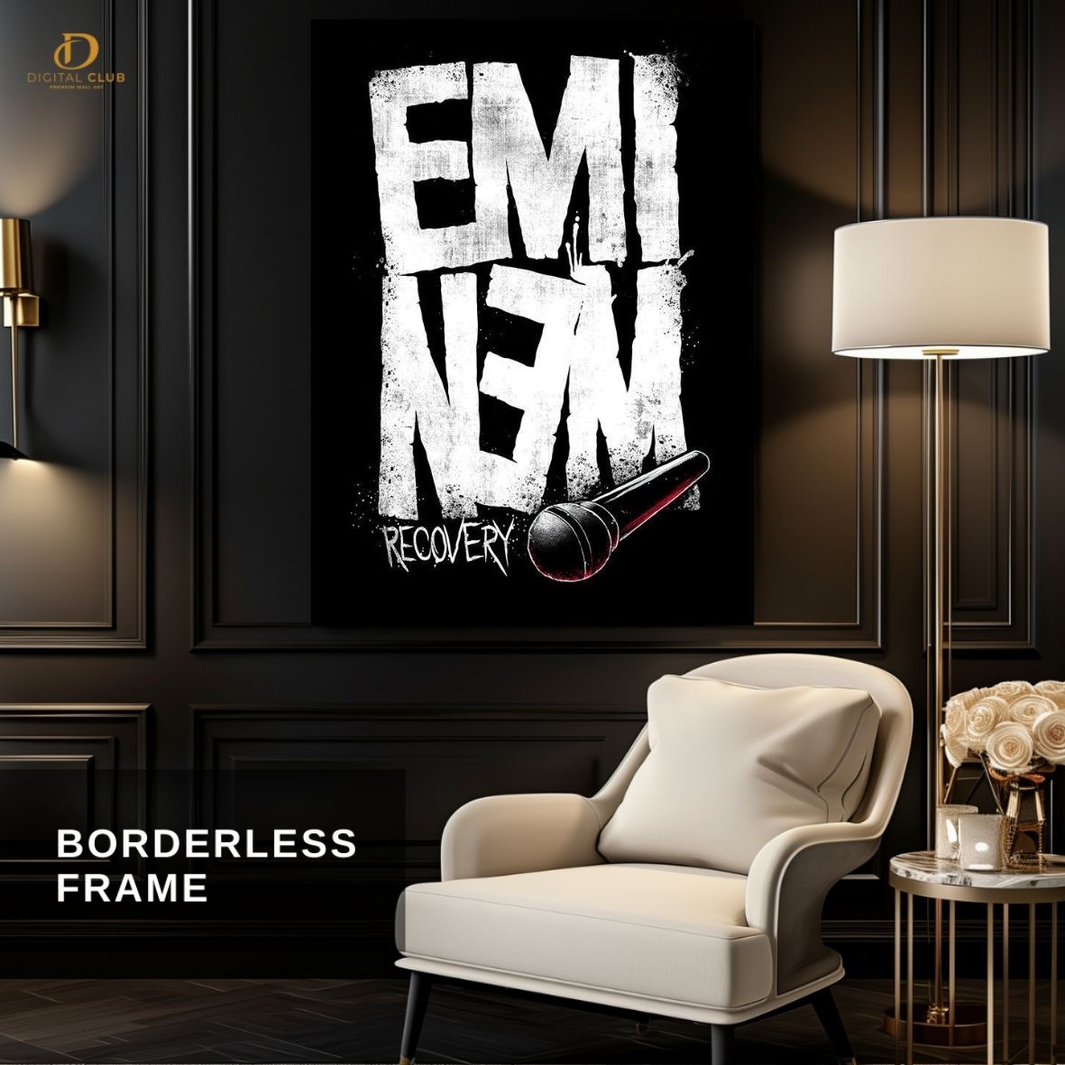 Eminem Graphic- Music Artist- Premium Wall Art