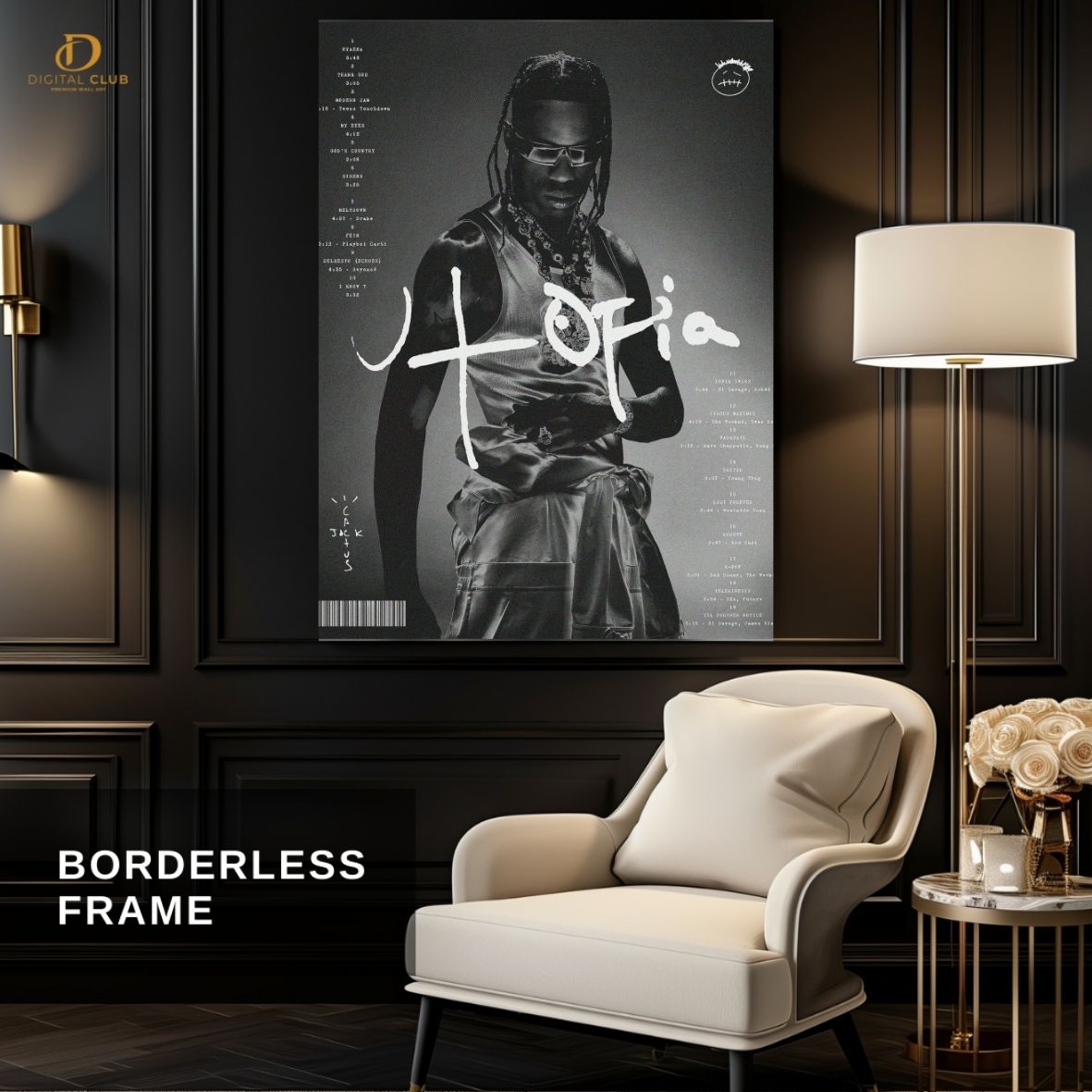 Travis Scott 13 -Music Artist- Premium Wall Art