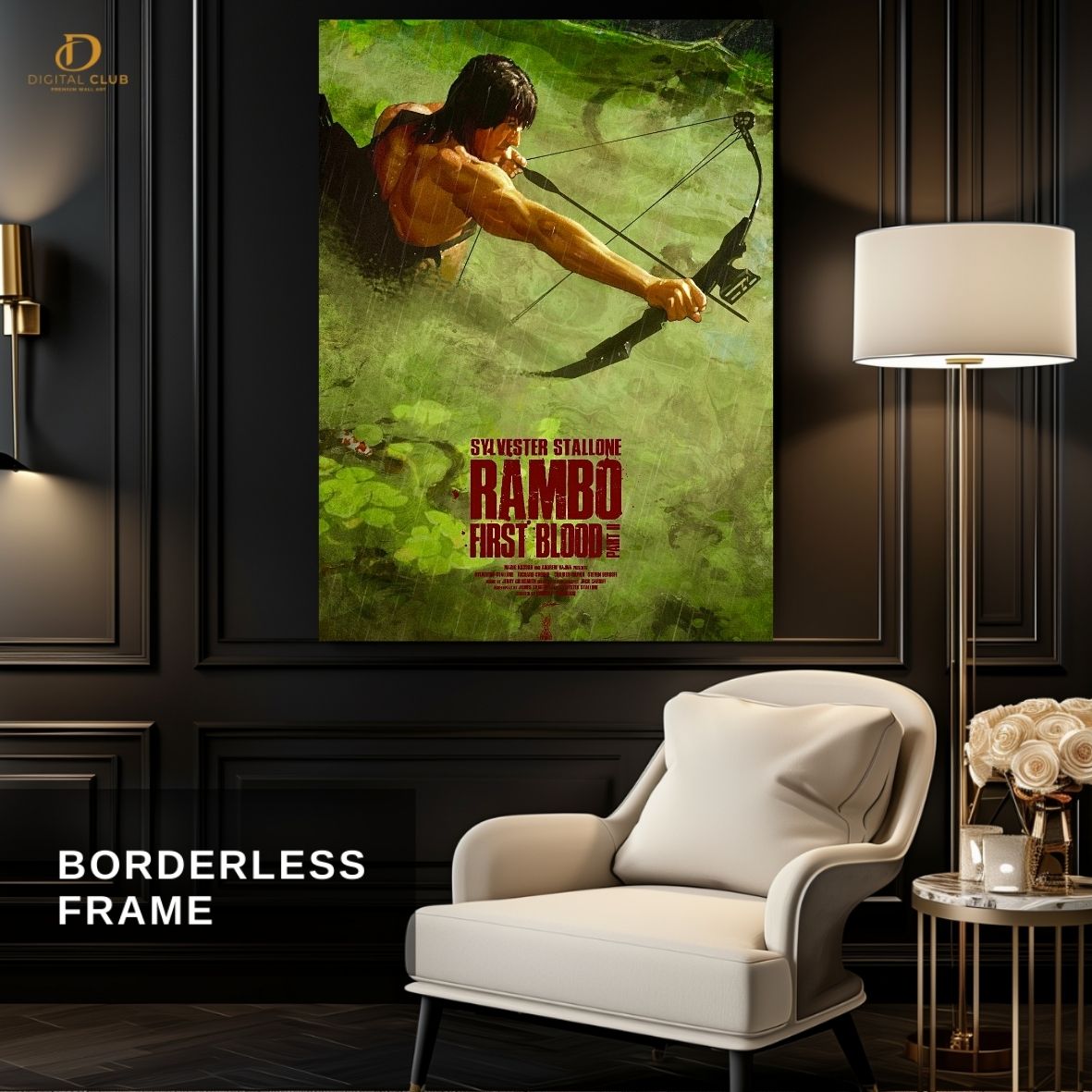 Rambo Poster - Movie - Premium Wall Art