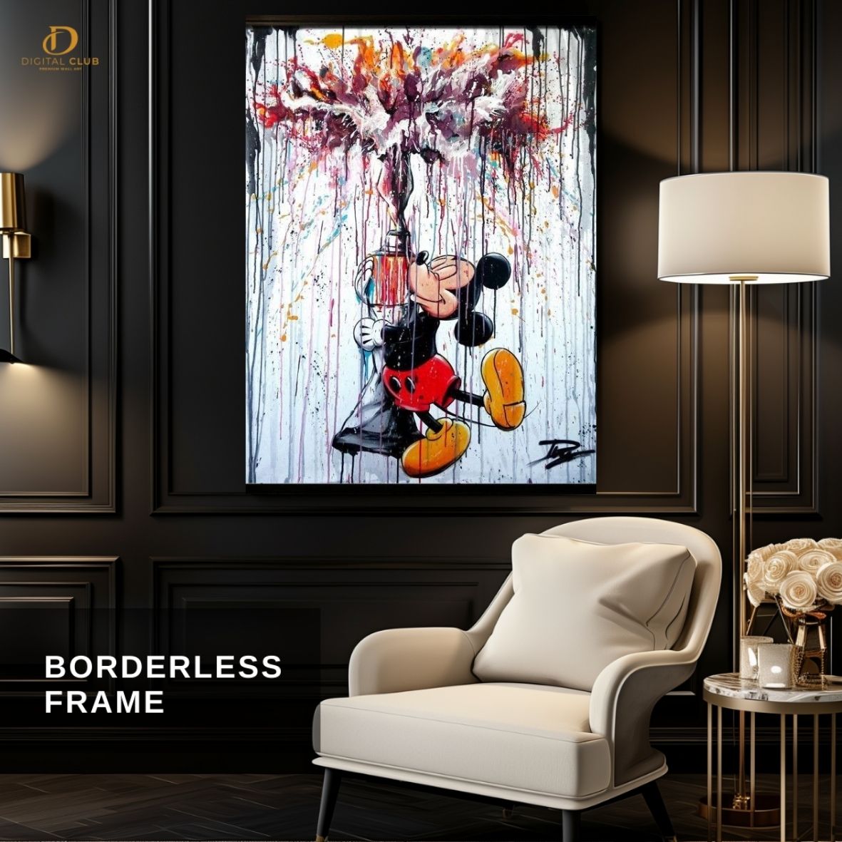Mickey Paint -Pop Art- Premium Wall Art - Art Digital Club