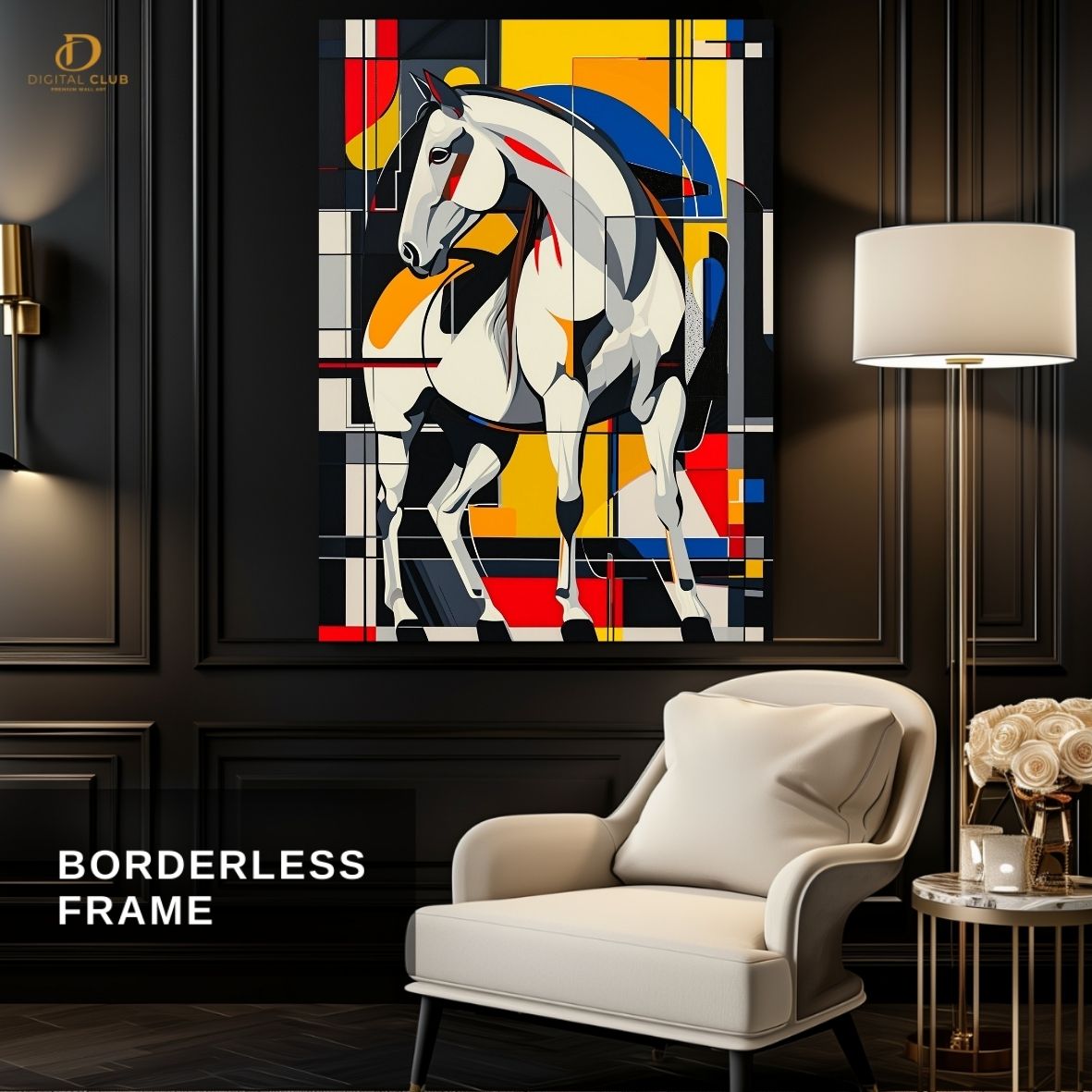 Horse Artwork 4- Animal-Premium Wall Art