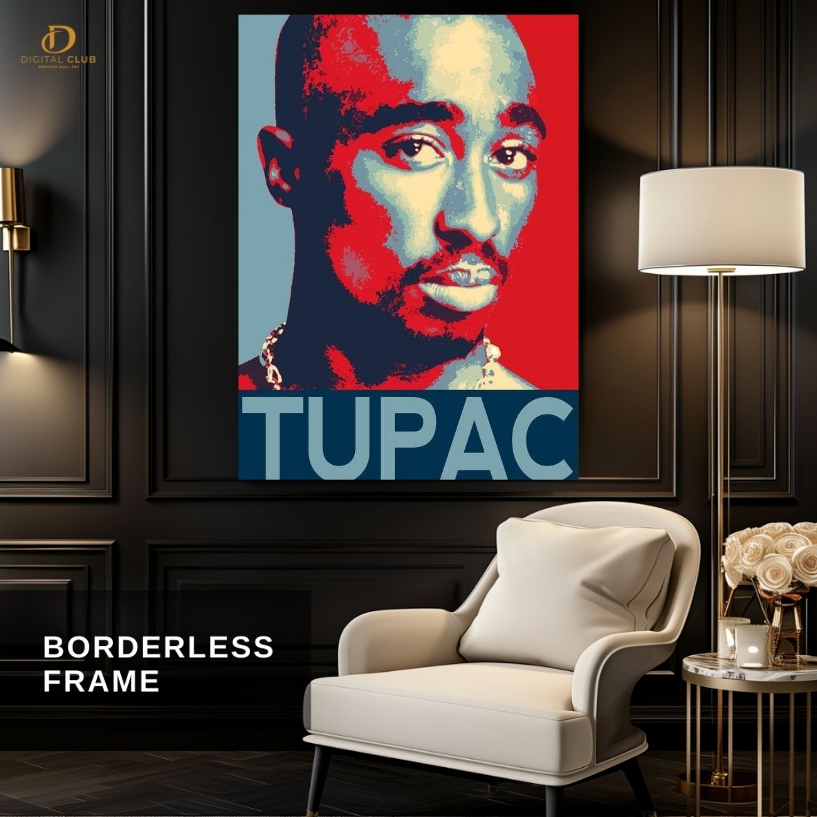 Tupac - Music Artist - Premium Wall Art