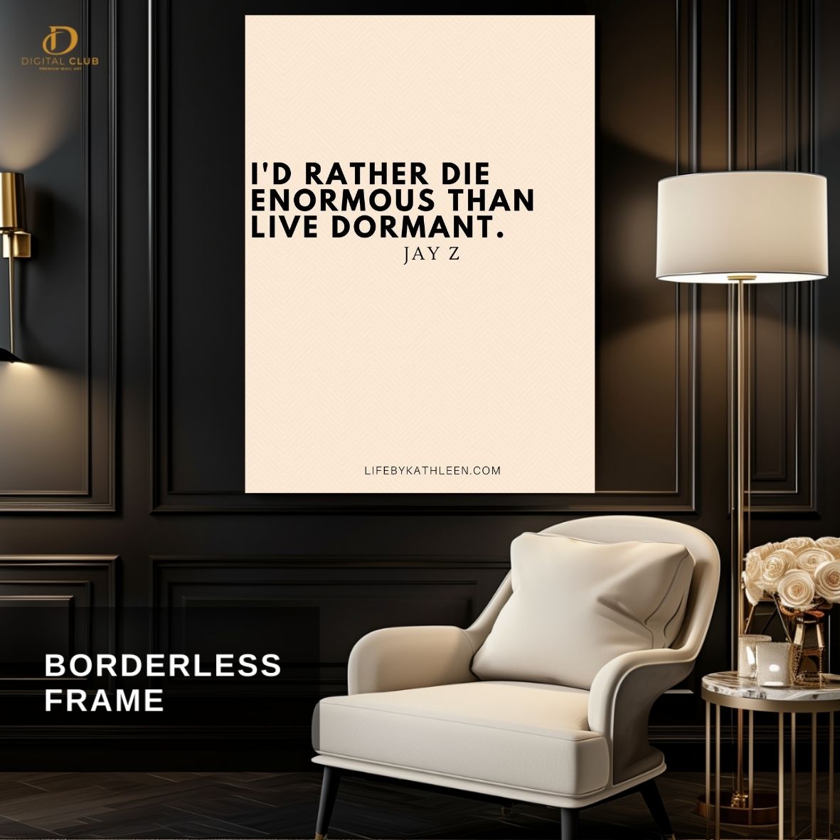 Jay Z "Quote 2" - Music Artist - Premium Wall Art