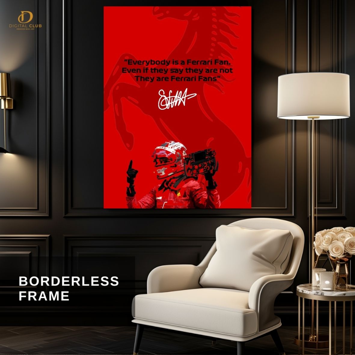 Scuderia Ferrari Quote-Cars- Premium Wall Art - Art Digital Club