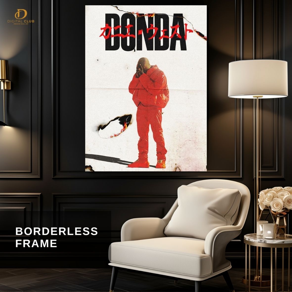 Kanye West "DONDA"- Music Artist- Premium Wall Art