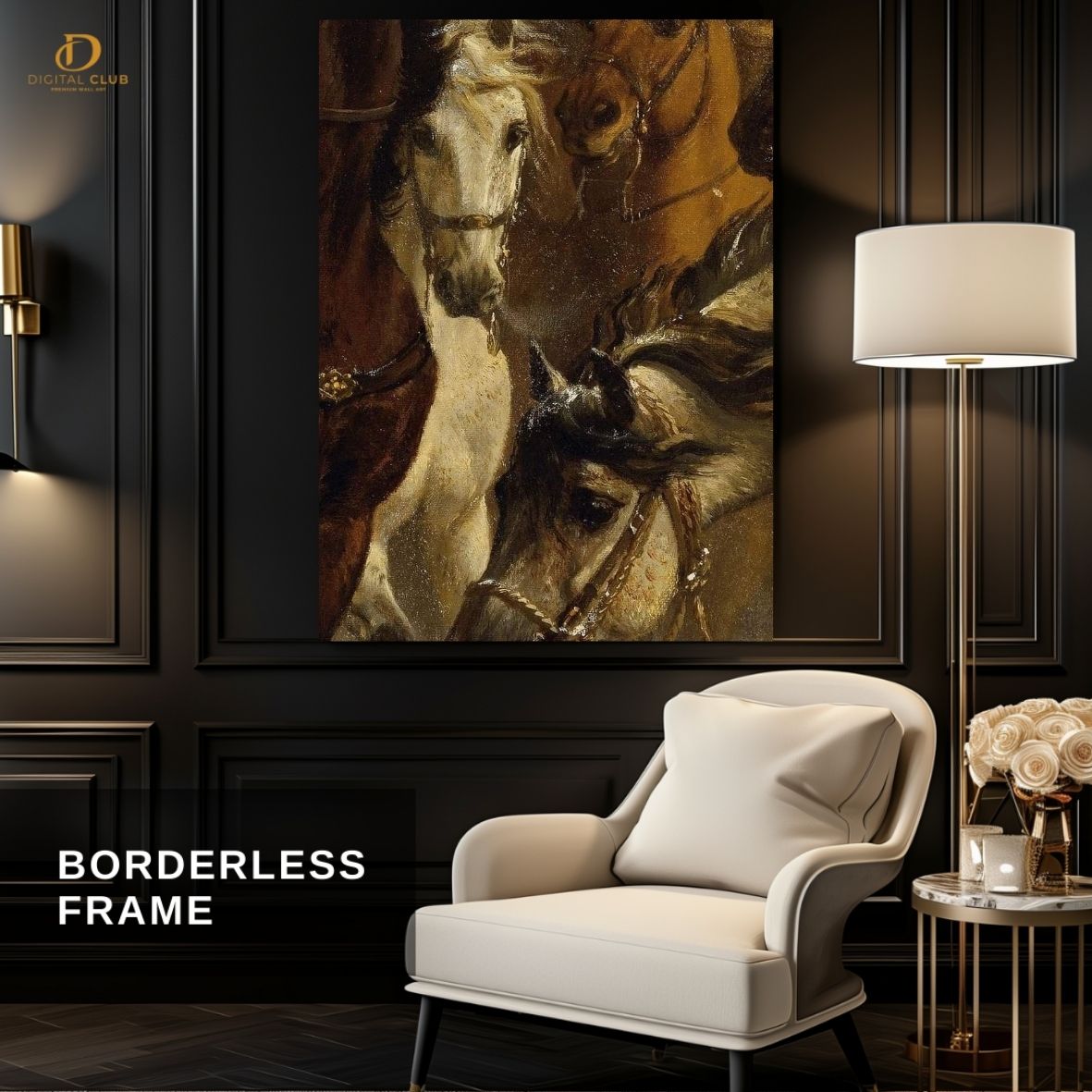 Horse Artwork 7- Animal -Premium Wall Art