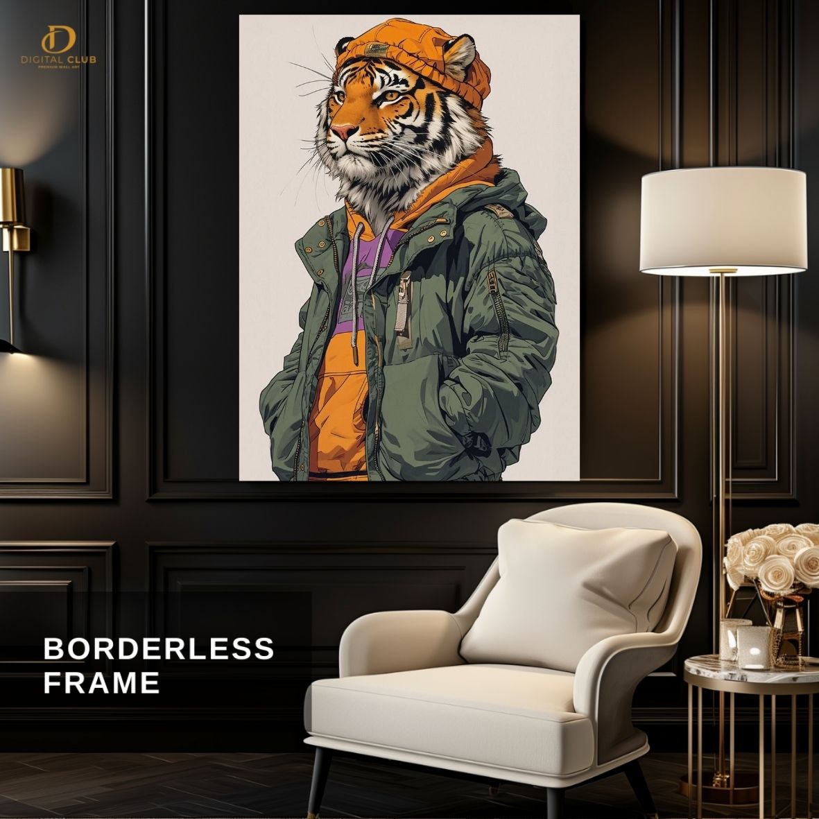 Tiger AI- Trendy- Premium Wall Art