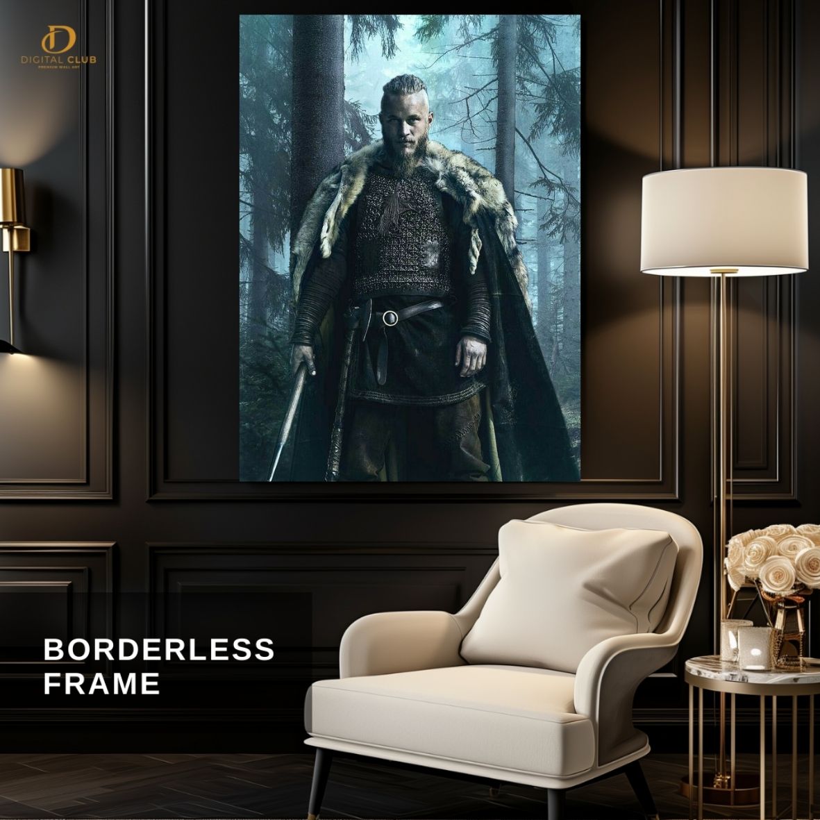 Goat Ragnar Vikings - Movie - Premium Wall Art