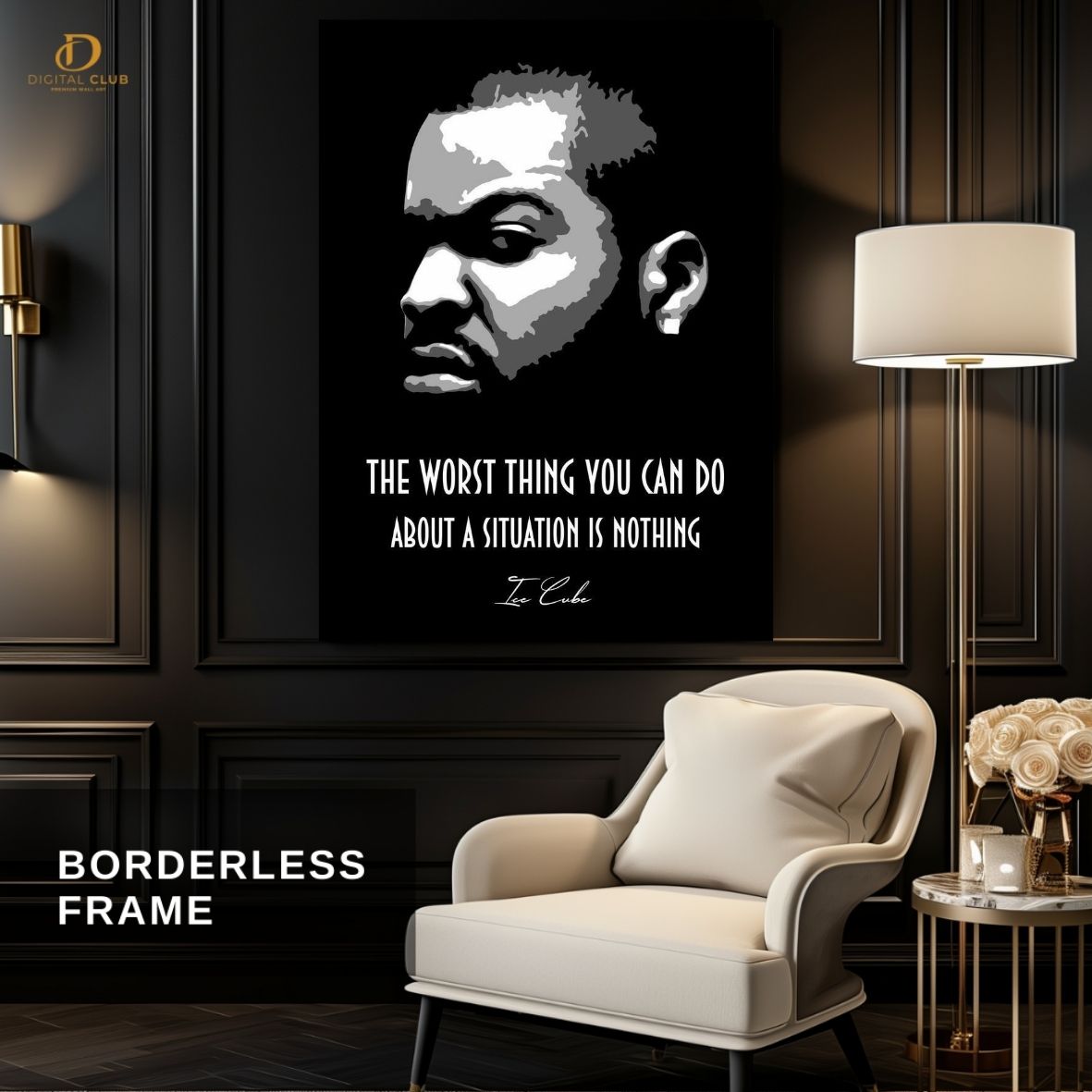 Ice Cube "Quote" - Music Artist - Premium Wall Art