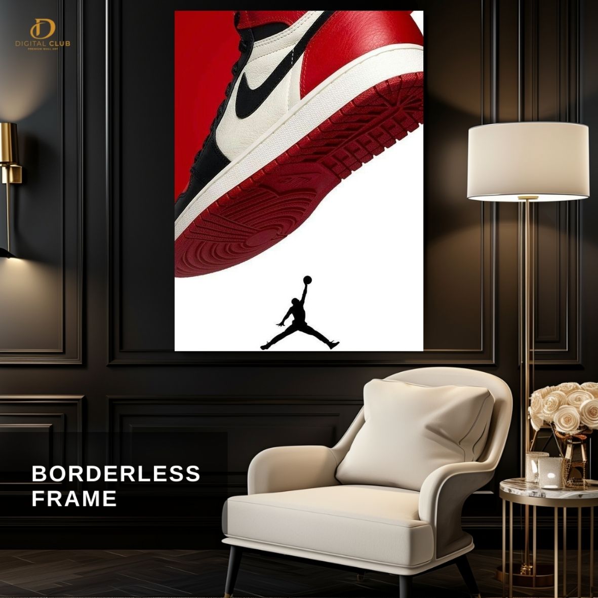 Nike x Jordan- Shoe - Premium Wall Art - Art Digital Club