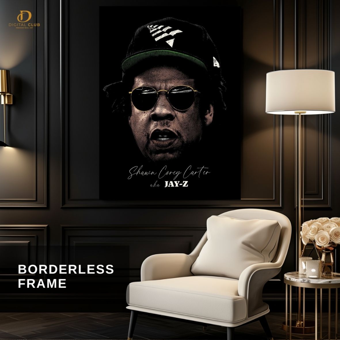 Jay z Graphic - Music Artist - Premium Wall Art