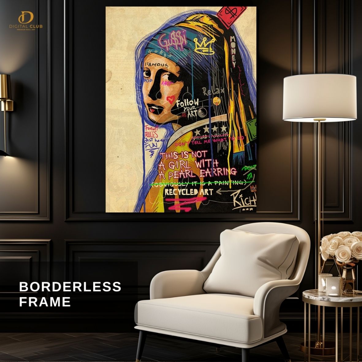 Girl 2 - Pop Art - Premium Wall Art