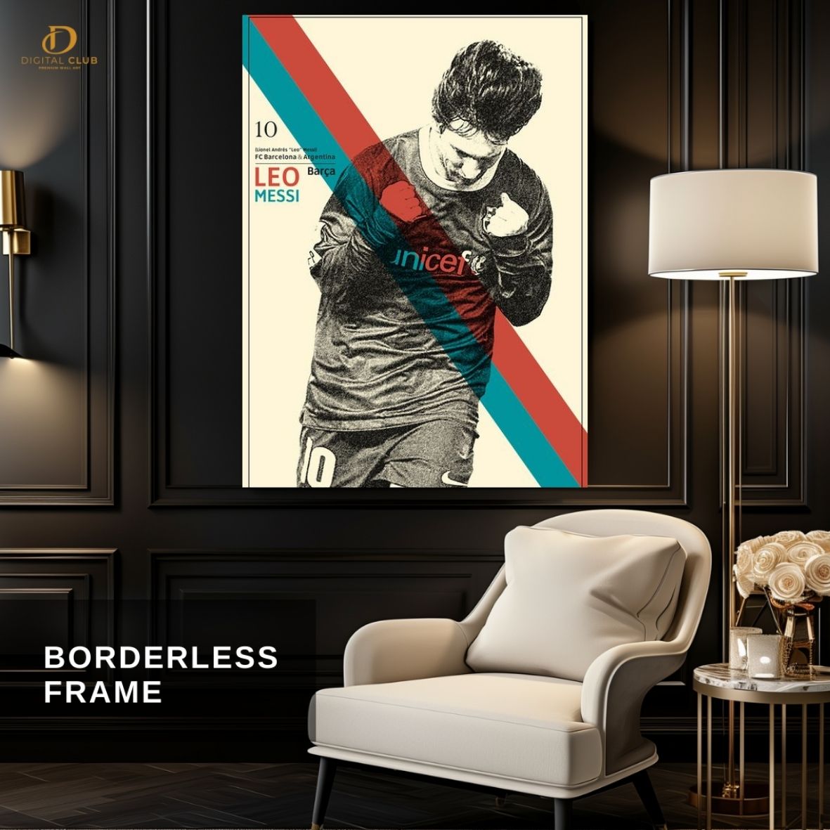 Messi 10- Football Premium Wall Art - Art Digital Club