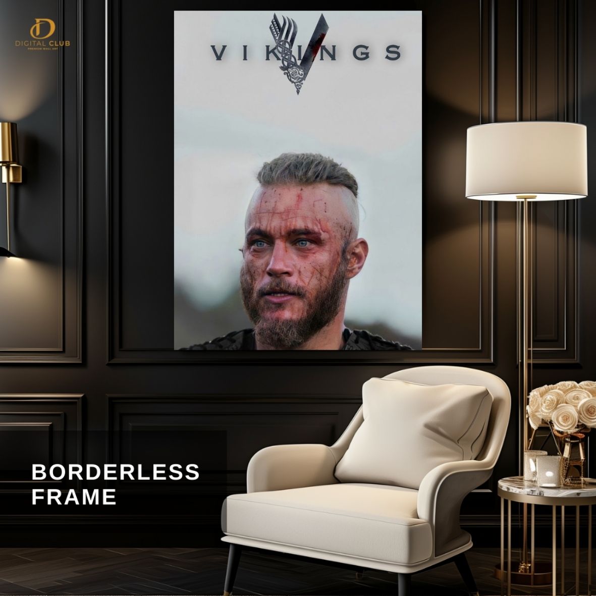 Ragnar Vikings 3- Movie - Premium Wall Art