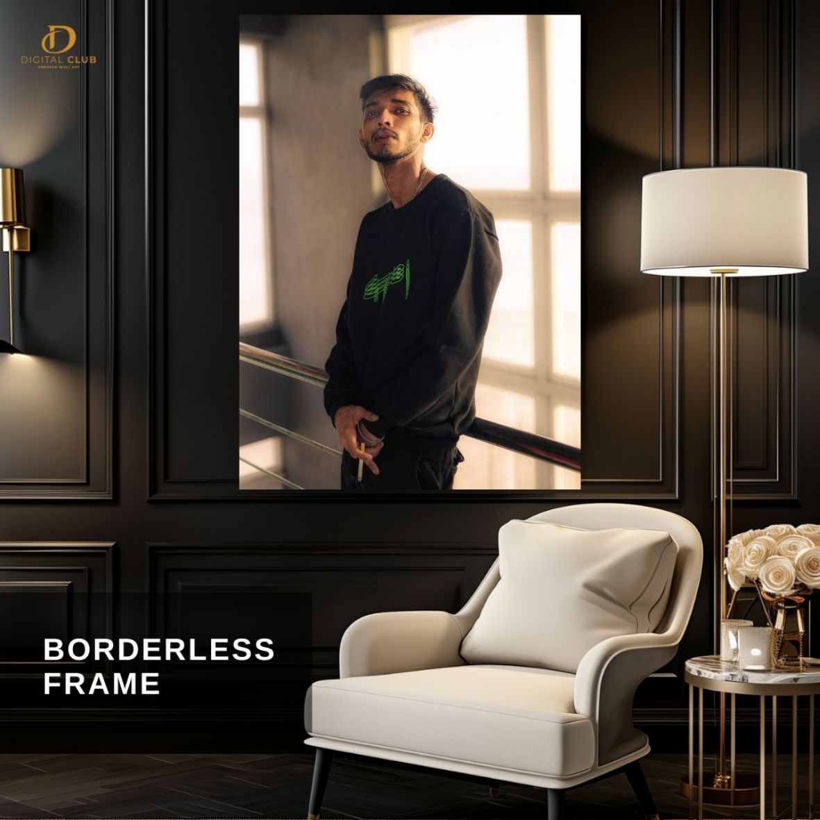 Talha Anjum Portrait - Music- Premium Wall Art