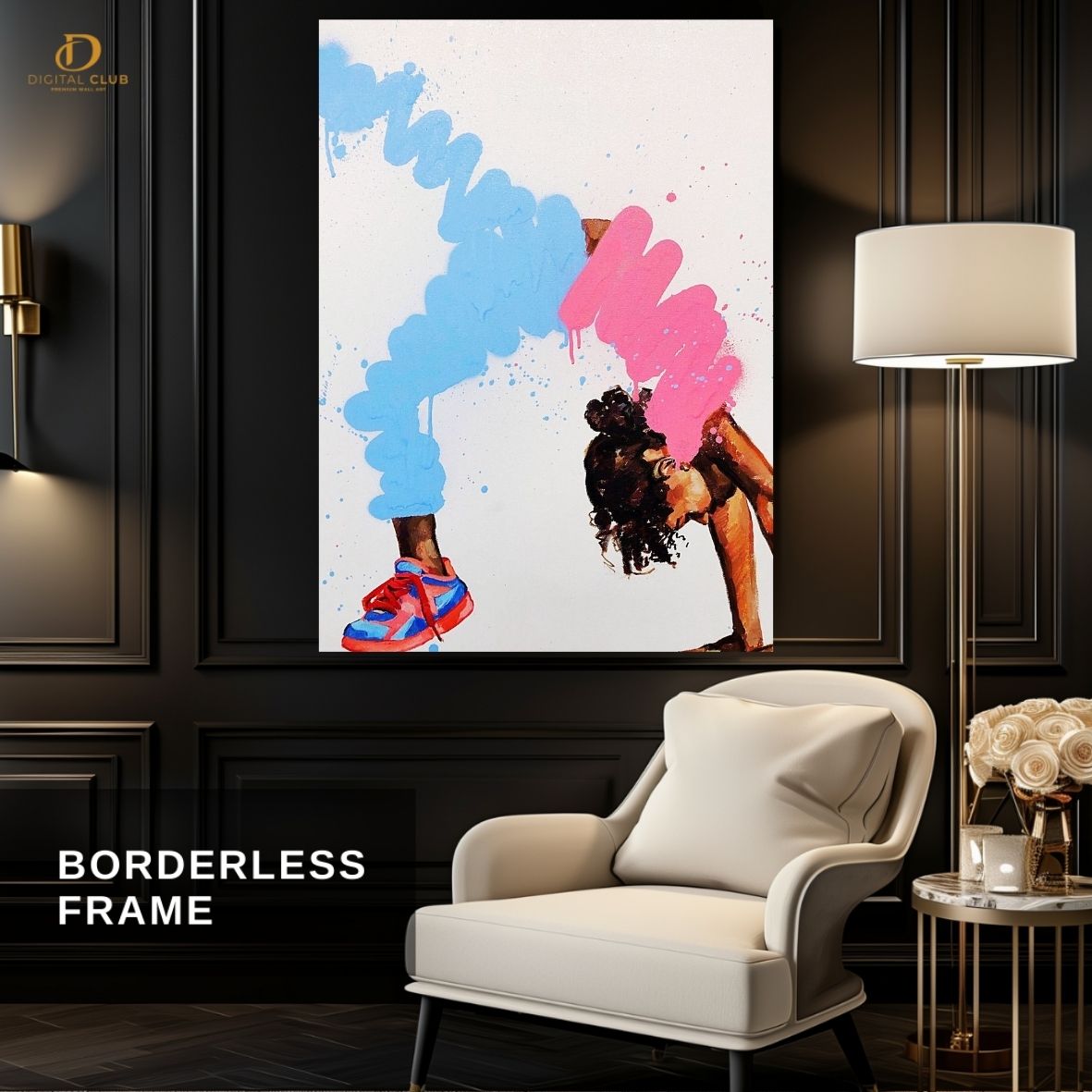 Dance Girl Pink - Premium Wall Art