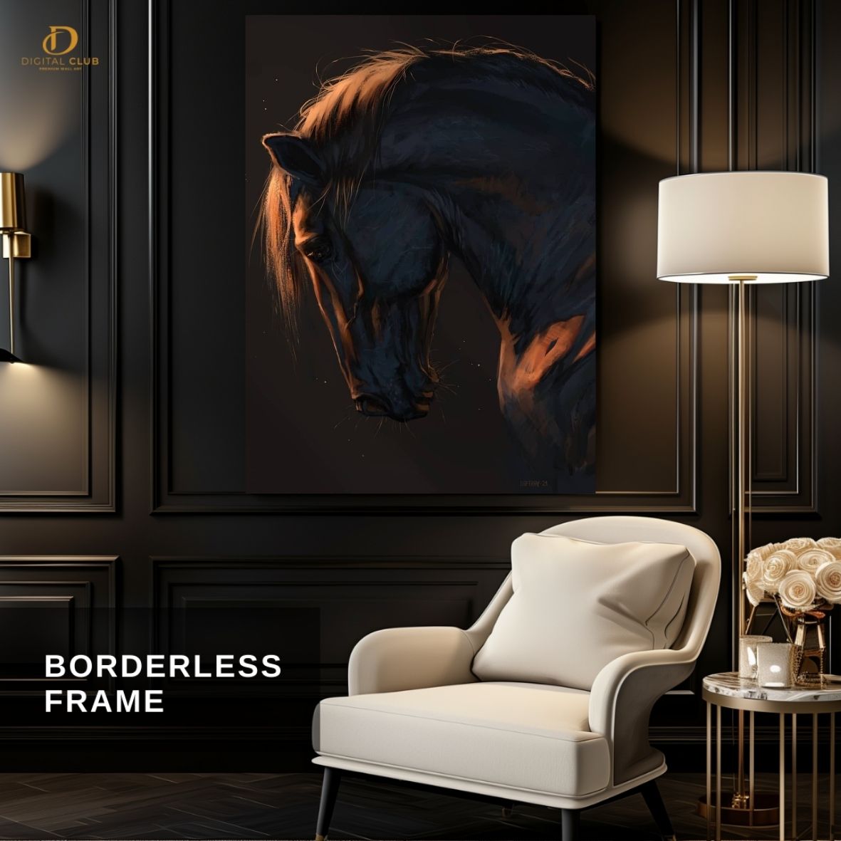 Horse Artwork 21- Animal-Premium Wall Art