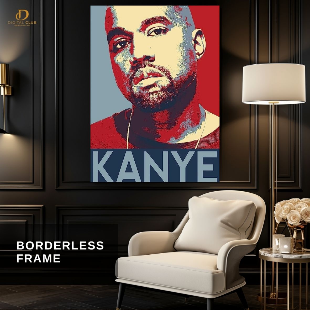 Kanye - Music Artist - Premium Wall Art