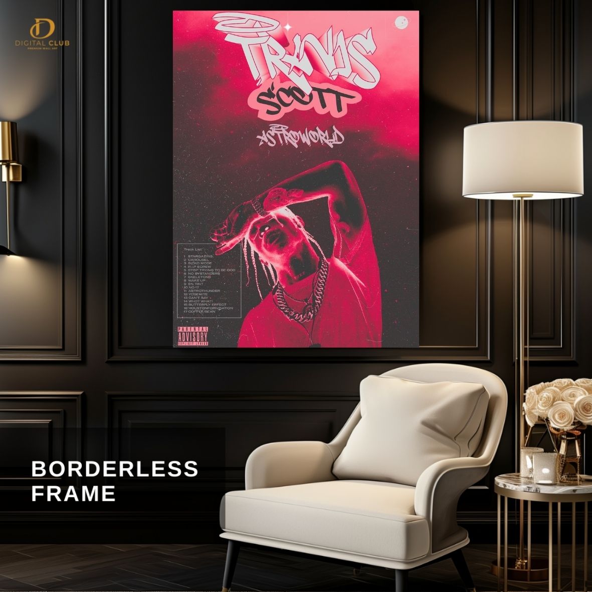 Travis Scott 12 -Music Artist- Premium Wall Art