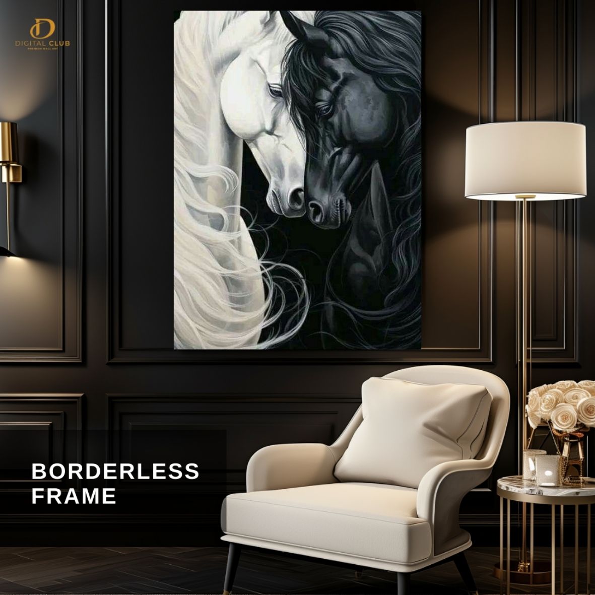 Couple Horse- Premium Wall Art - Art Digital Club