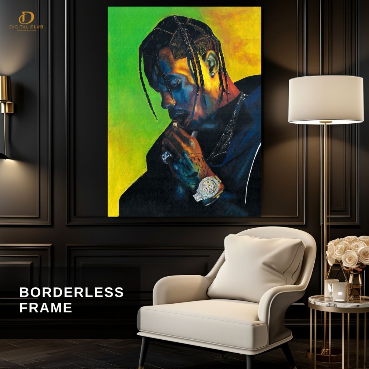 Travis Scott 4 "Vector" -Music Artist- Premium Wall Art