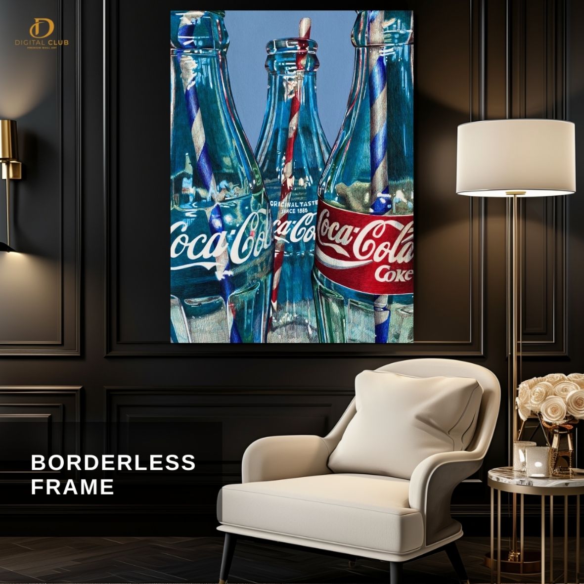 Coca Cola Artwork - Aesthetic- Premium Wall Art