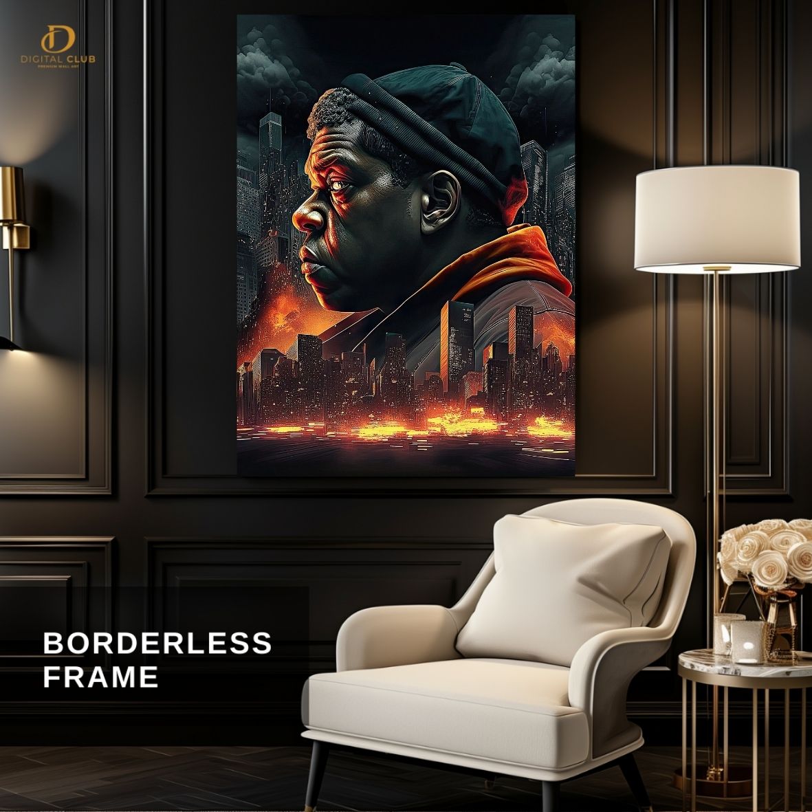 Jay Z Vector - Music Artist - Premium Wall Art