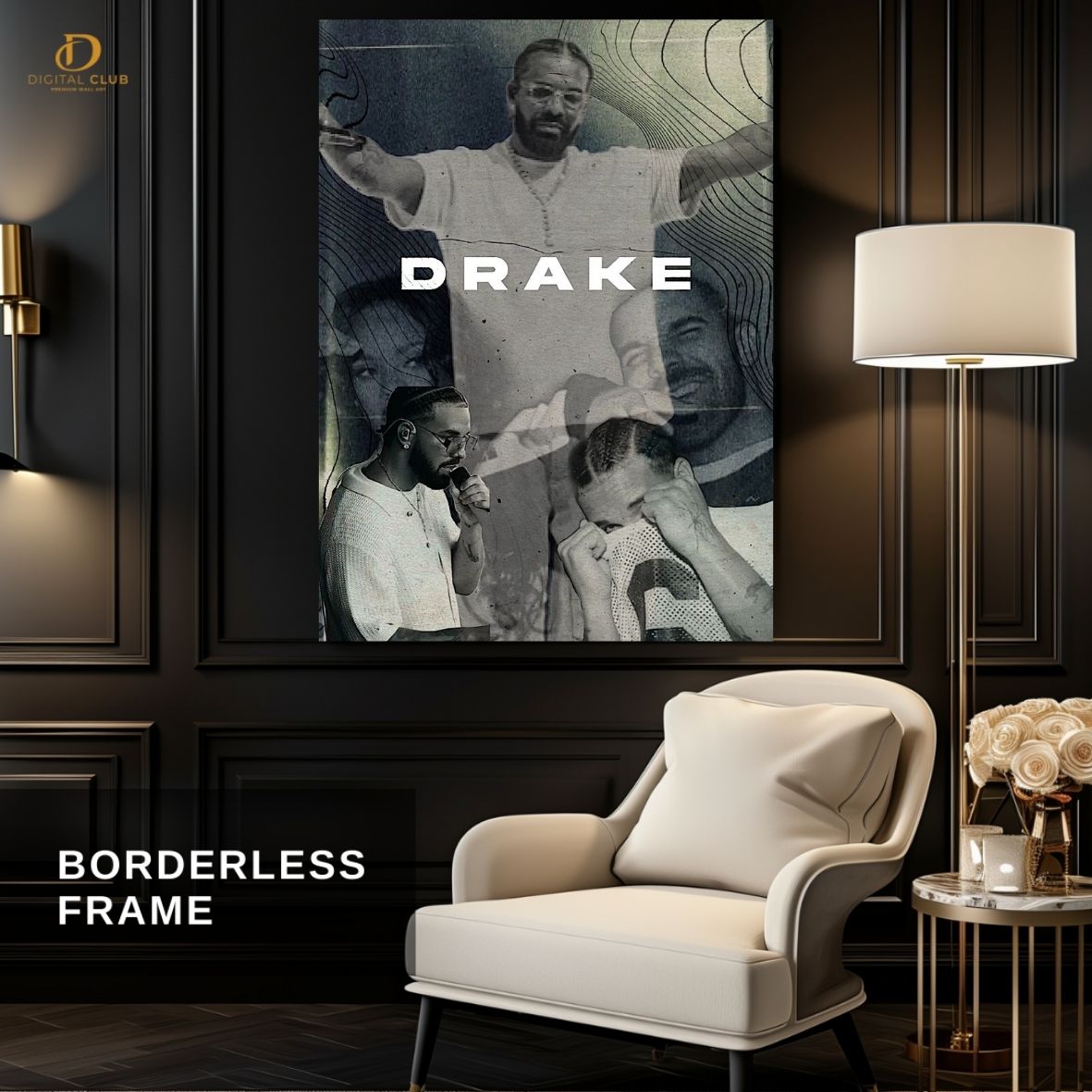 Drake Graham Graphic - Music- Premium Wall Art
