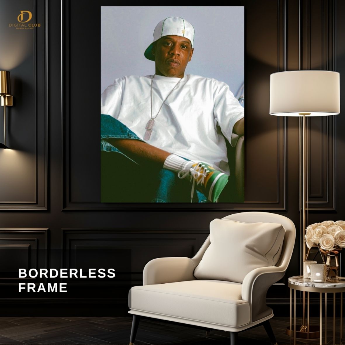 Jay-Z "Bap Beat" -44 Music Artist- Premium Wall Art