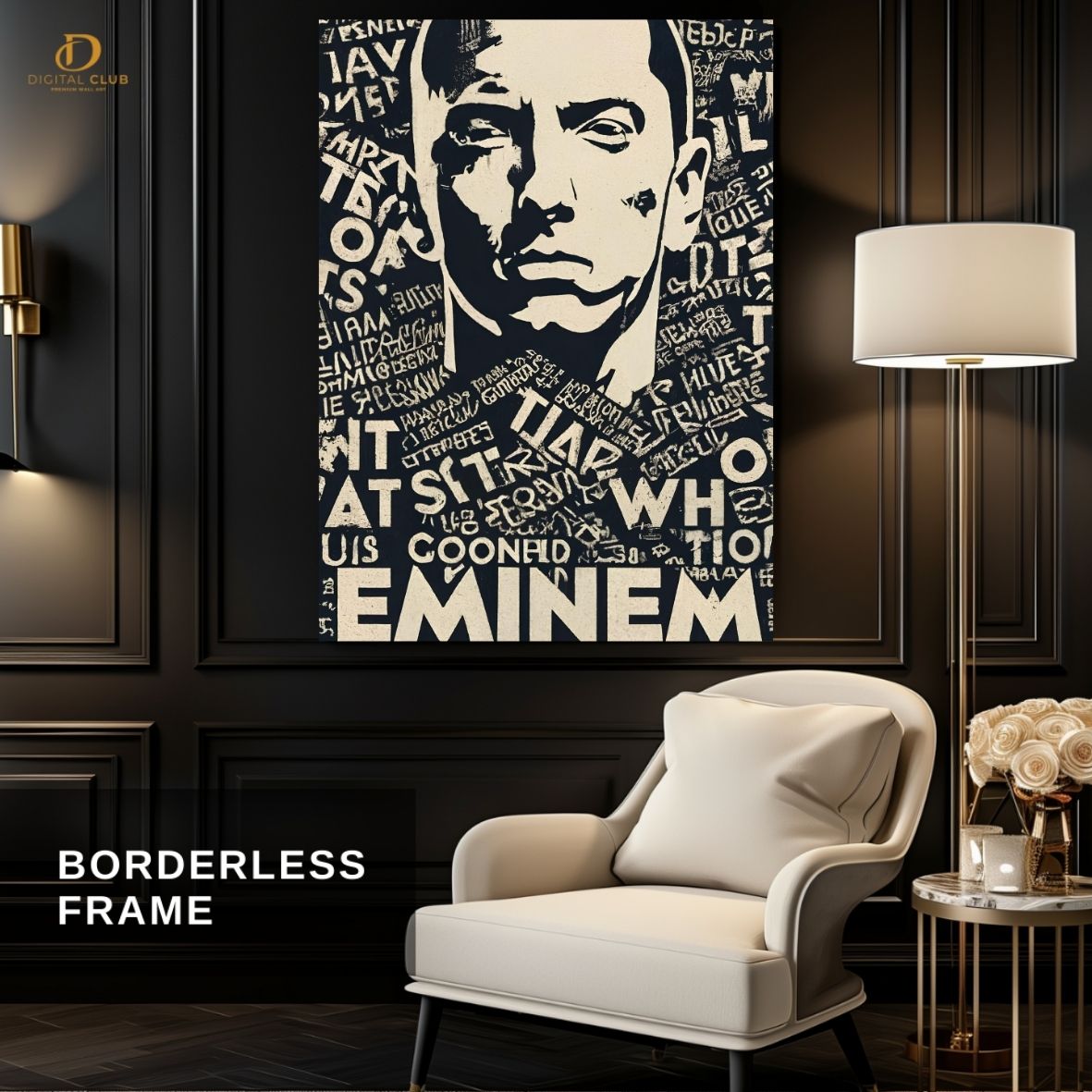 Eminem Graphic 2- Music Artist- Premium Wall Art