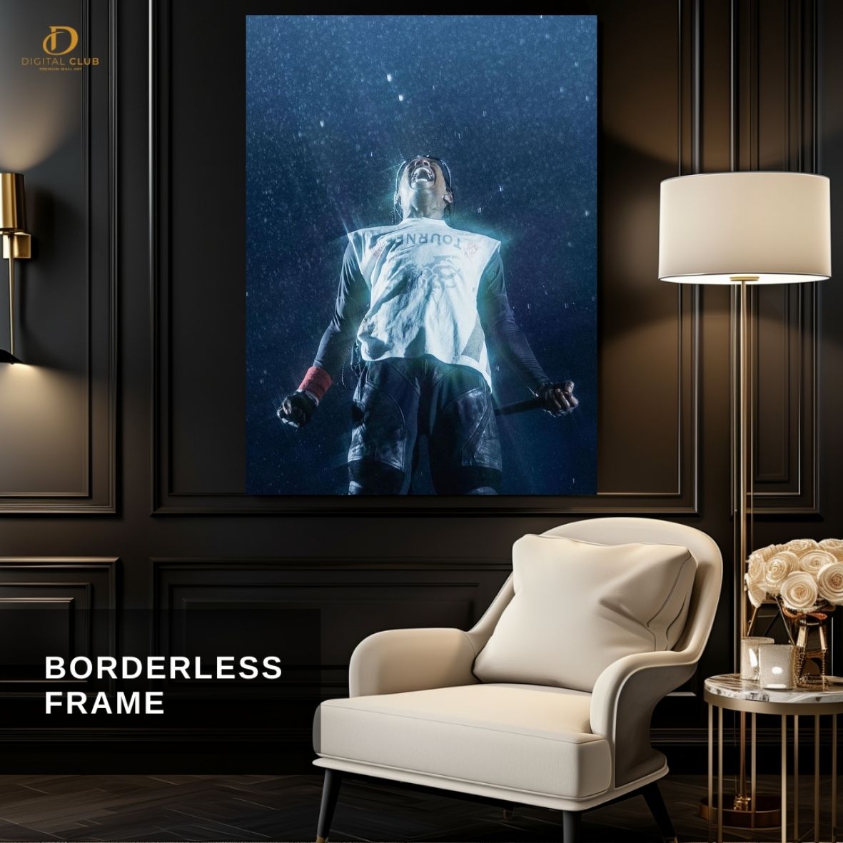 Travis Scott 20 -Music Artist- Premium Wall Art