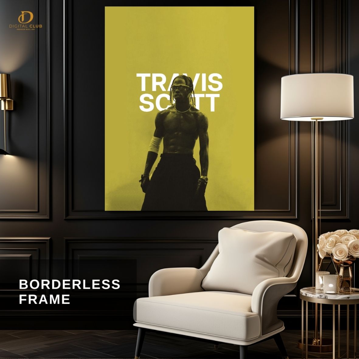 Travis Scott 6 -Music Artist- Premium Wall Art