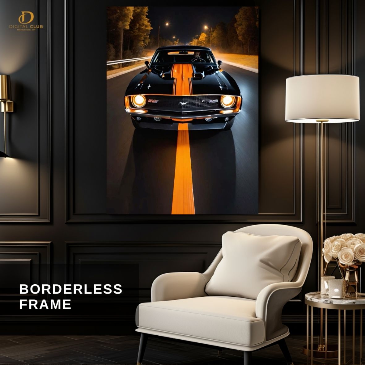 Mustang- Car- Premium Wall Art - Art Digital Club